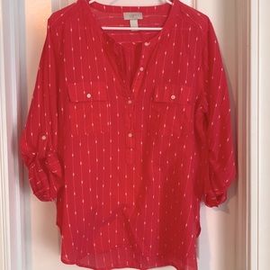 Coral colored Loft Top